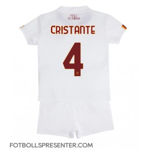 AS Roma Bryan Cristante #4 Bortatröja Barn 2022-23 Kortärmad (+ korta byxor)